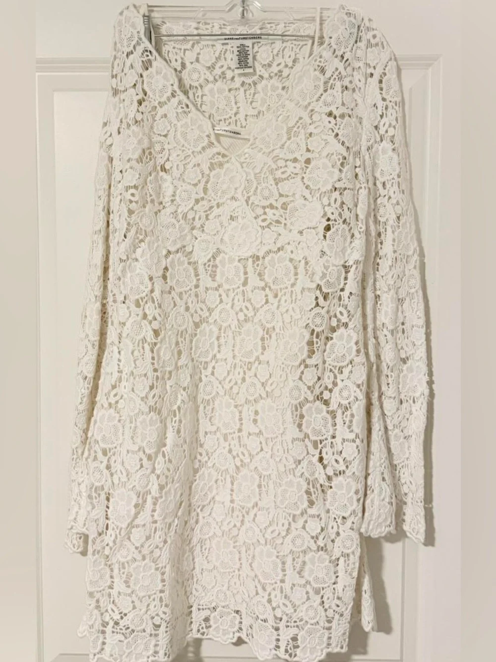🪷DVF🪷FLORAL CROCHET LACE MINI🪷NWOT🪷